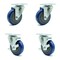 Service Caster Regency 600CSW415 600CSW415WB U-Boat Replacement Caster Set - REG-SCC-20S414-PPUB-BLUE-TP2-2-TLB-2 - alternate 1